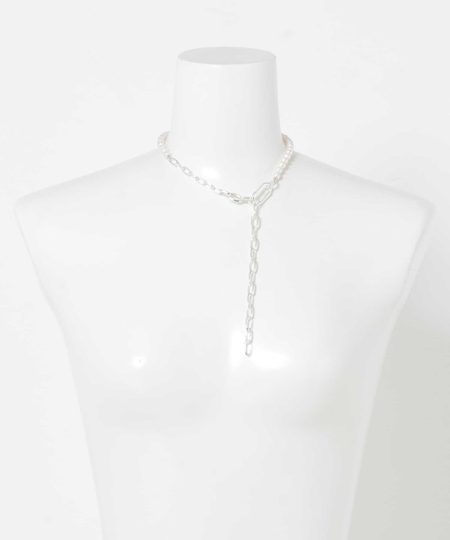 in mood　CLIP PEARL NECKLACE SV -