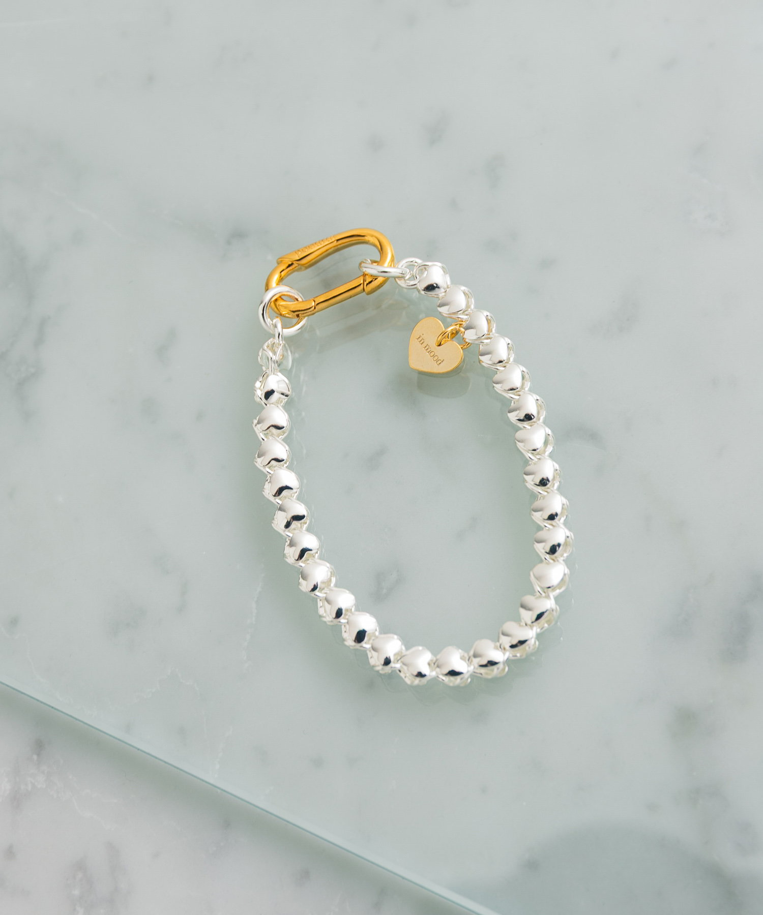 in mood　CLIP HEART BRACELET