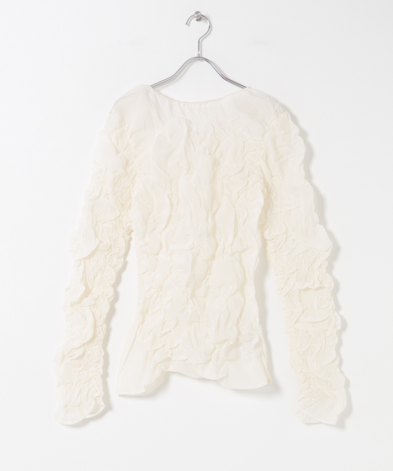 Mewl　シャーリングTOPS OWHITE Free