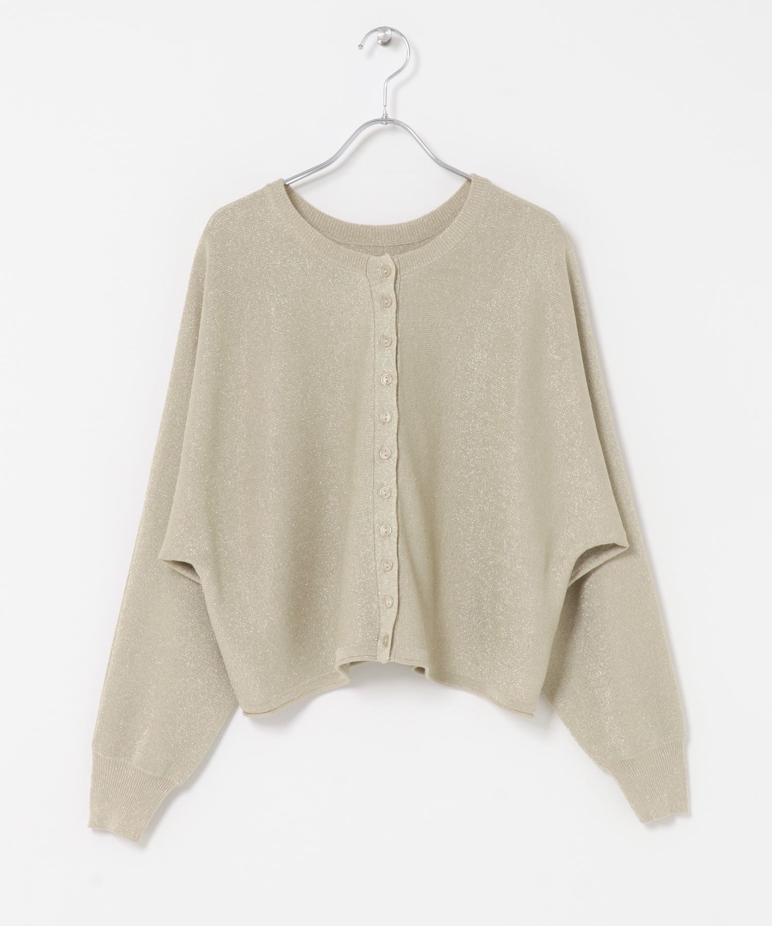 Torrazzo Donna　LAMEYARN DOLMAN SLEEVE KNIT GOLD Free