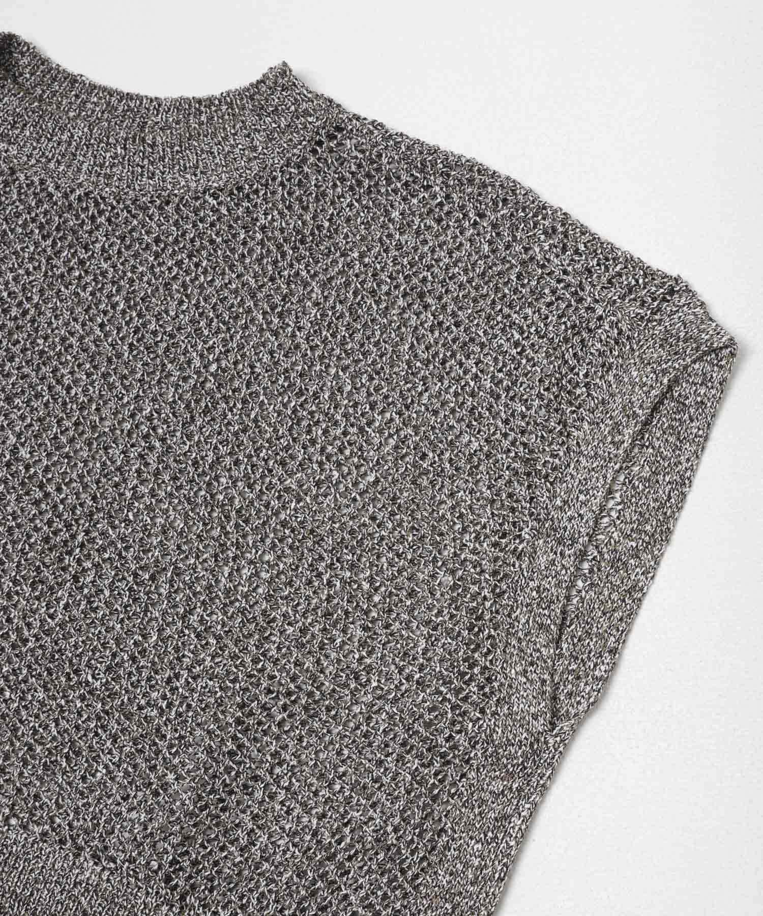 ELENDEEK　MELANGE MESH KNIT GRY Free