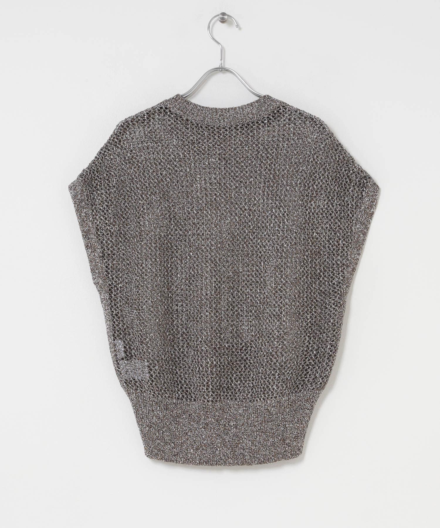 ELENDEEK　MELANGE MESH KNIT GRY Free