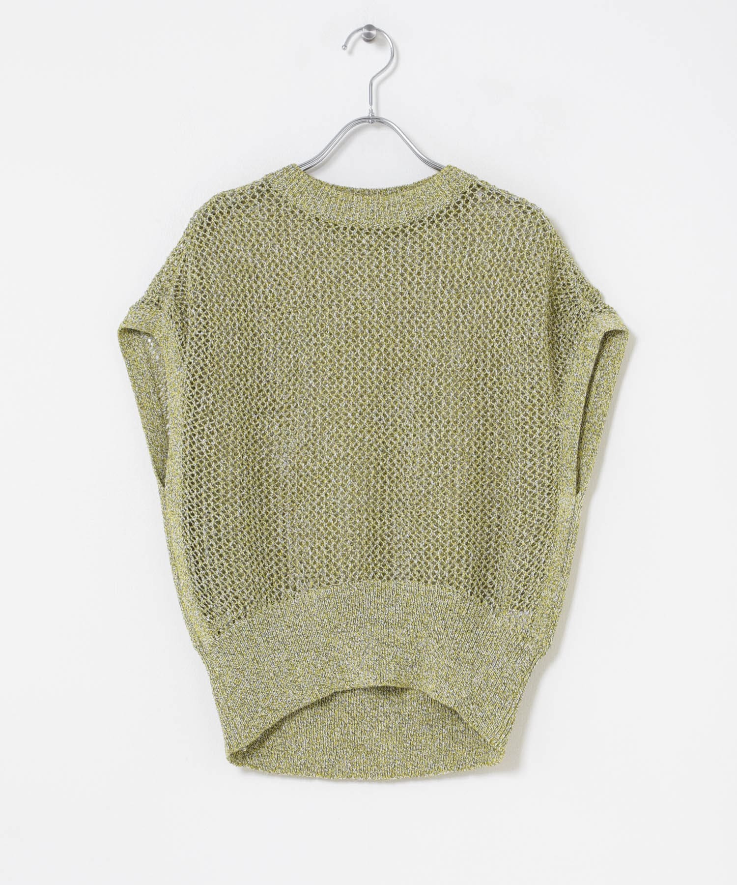 ELENDEEK　MELANGE MESH KNIT GRN Free