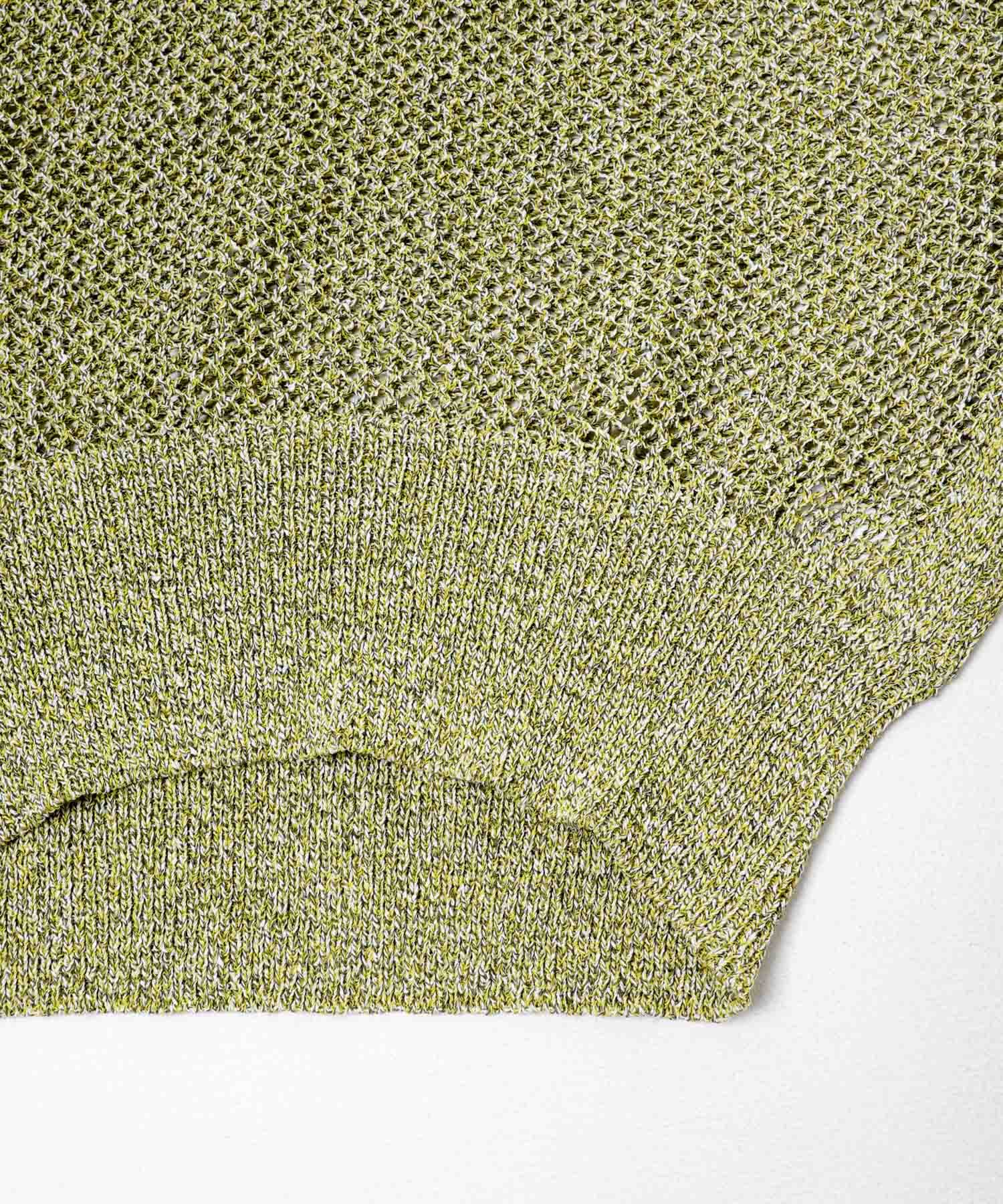 ELENDEEK　MELANGE MESH KNIT GRN Free