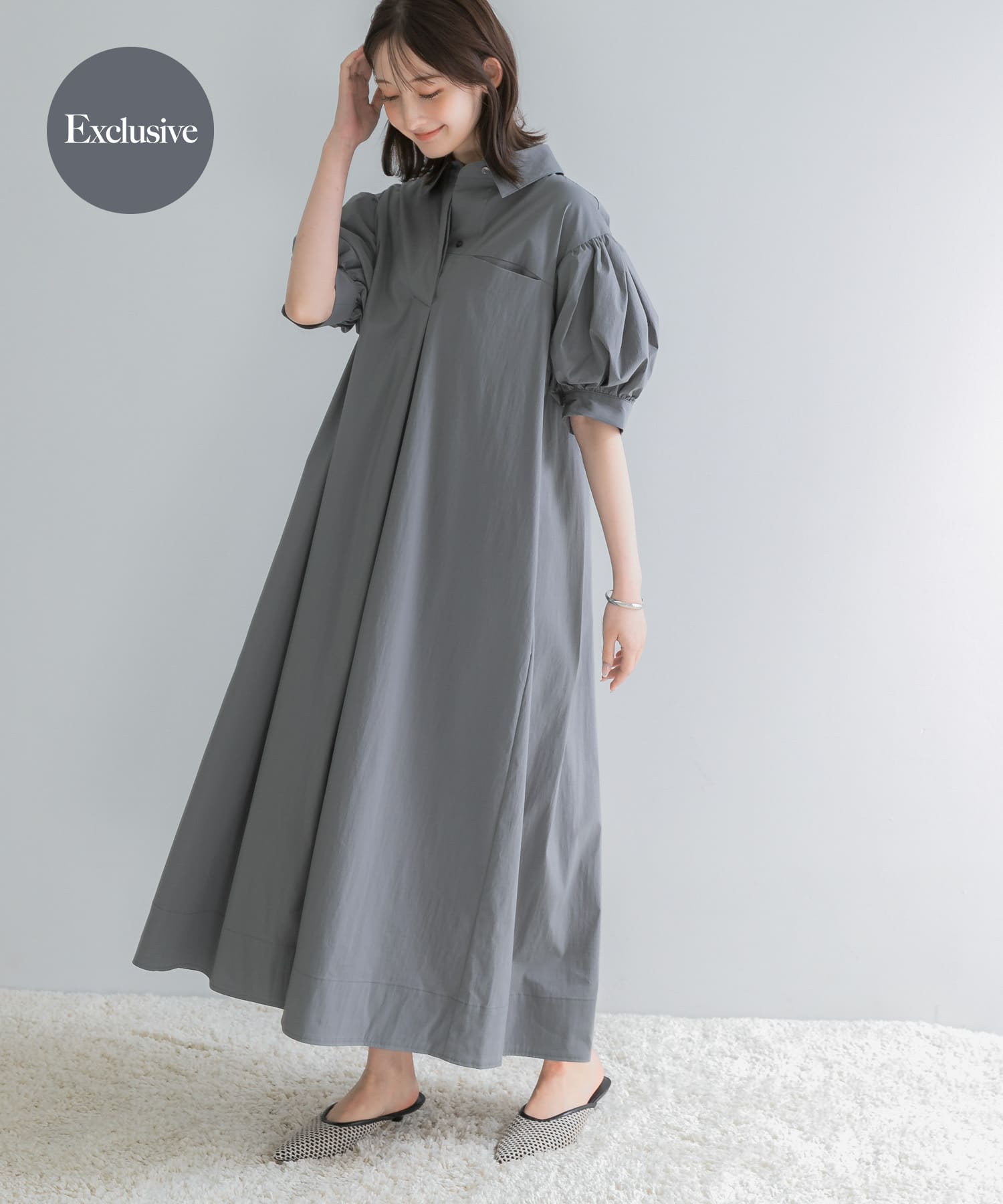 『別注』ELENDEEK×ROSSO　FORM SHIRT ONEPIECE