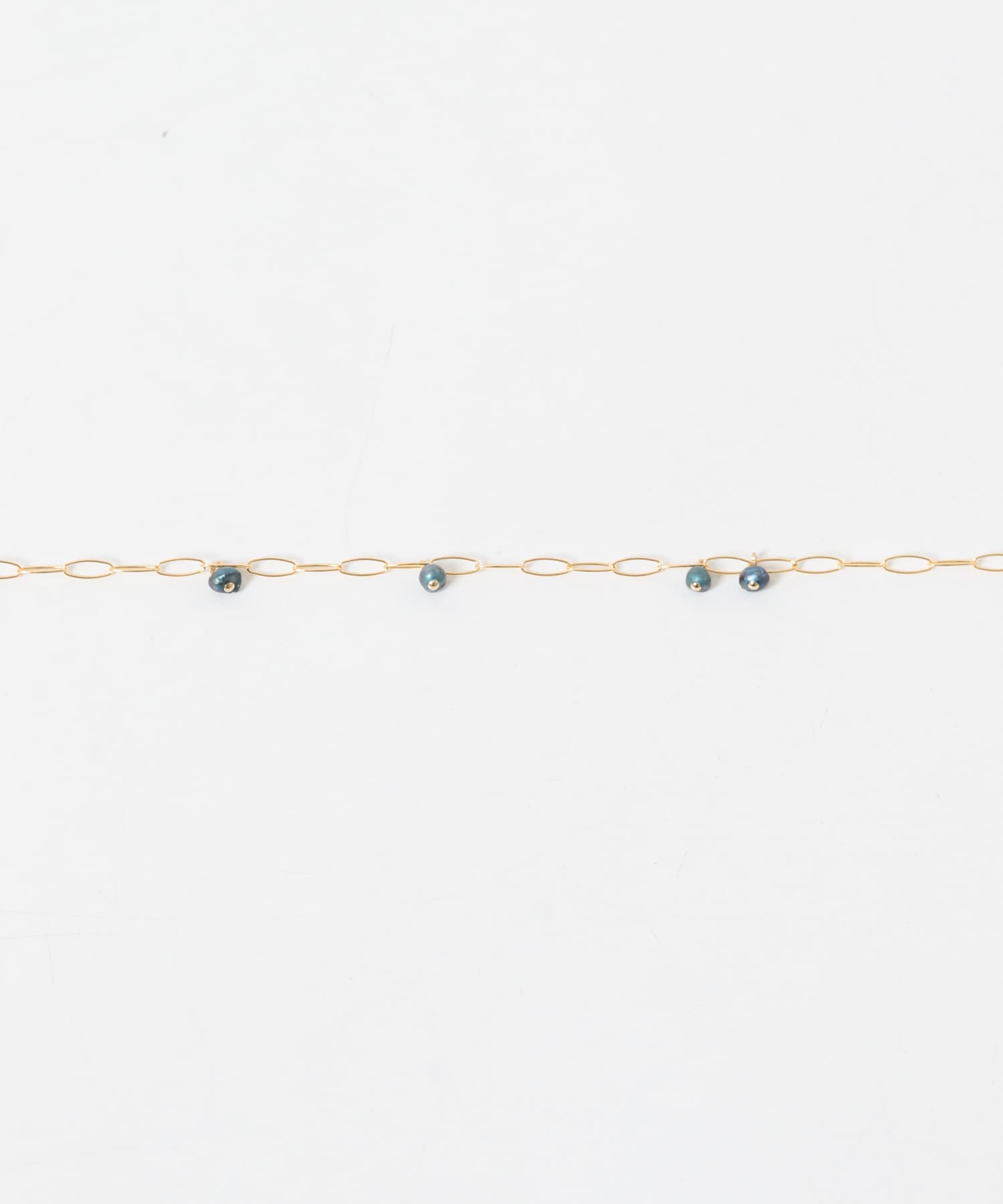 LAPUIS　SV PETIT STONE NECKLACE GOLDBLUE -