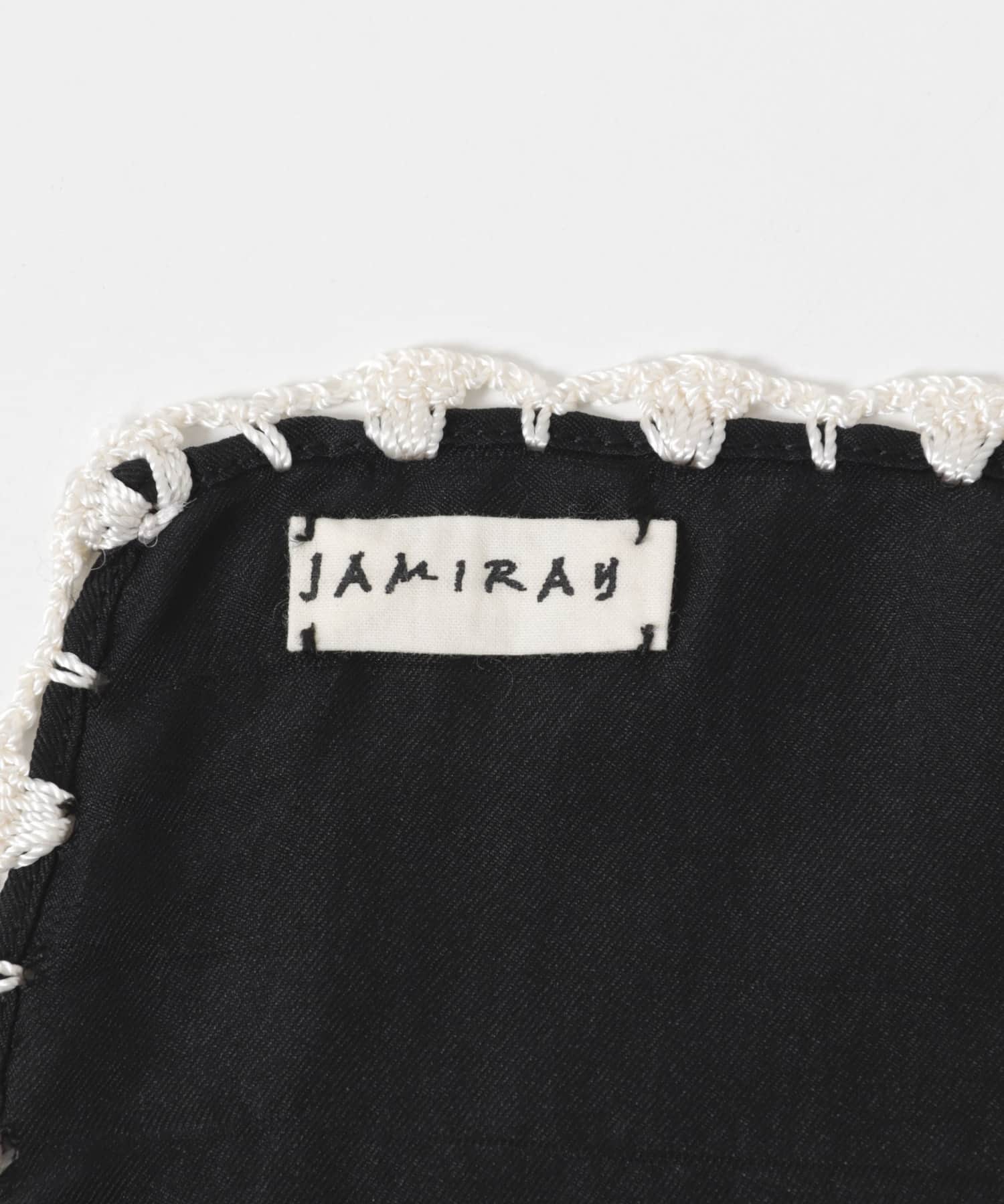 JAMIRAY　CROCHET SCARF BLACK One