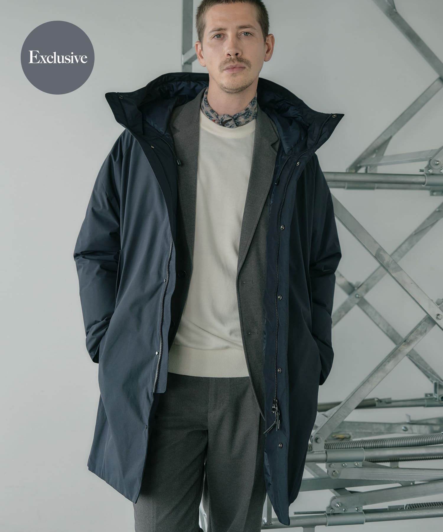『別注』+phenix　WINDSTOPPER by GORE-TEX LABS ダウンコート