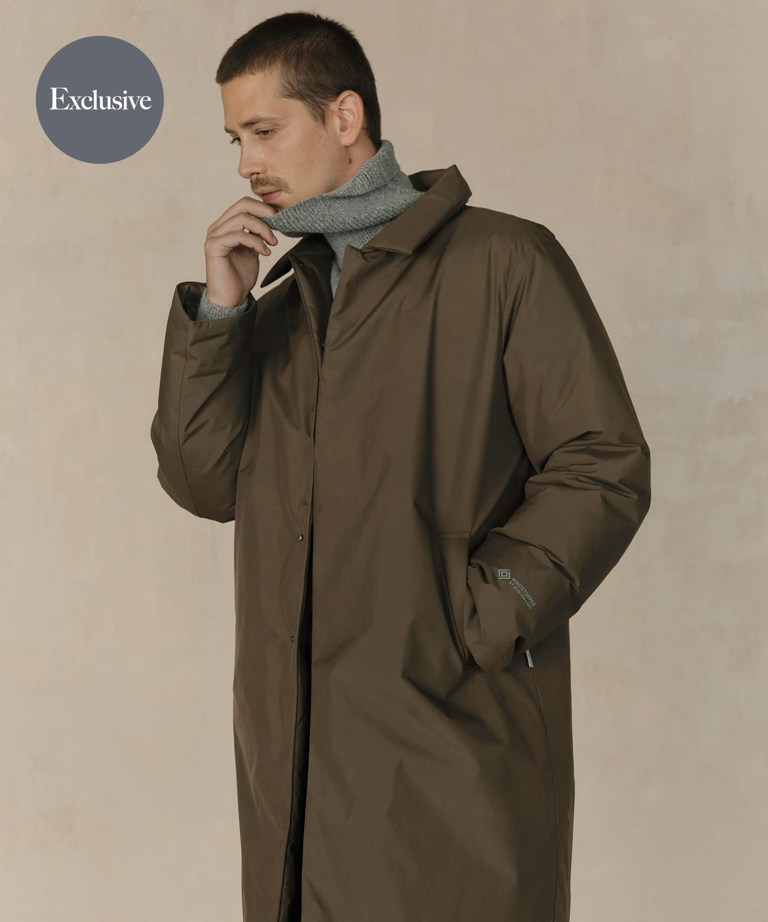『別注』+phenix　WINDSTOPPER by GORE-TEX LABS スタンドダウンコート