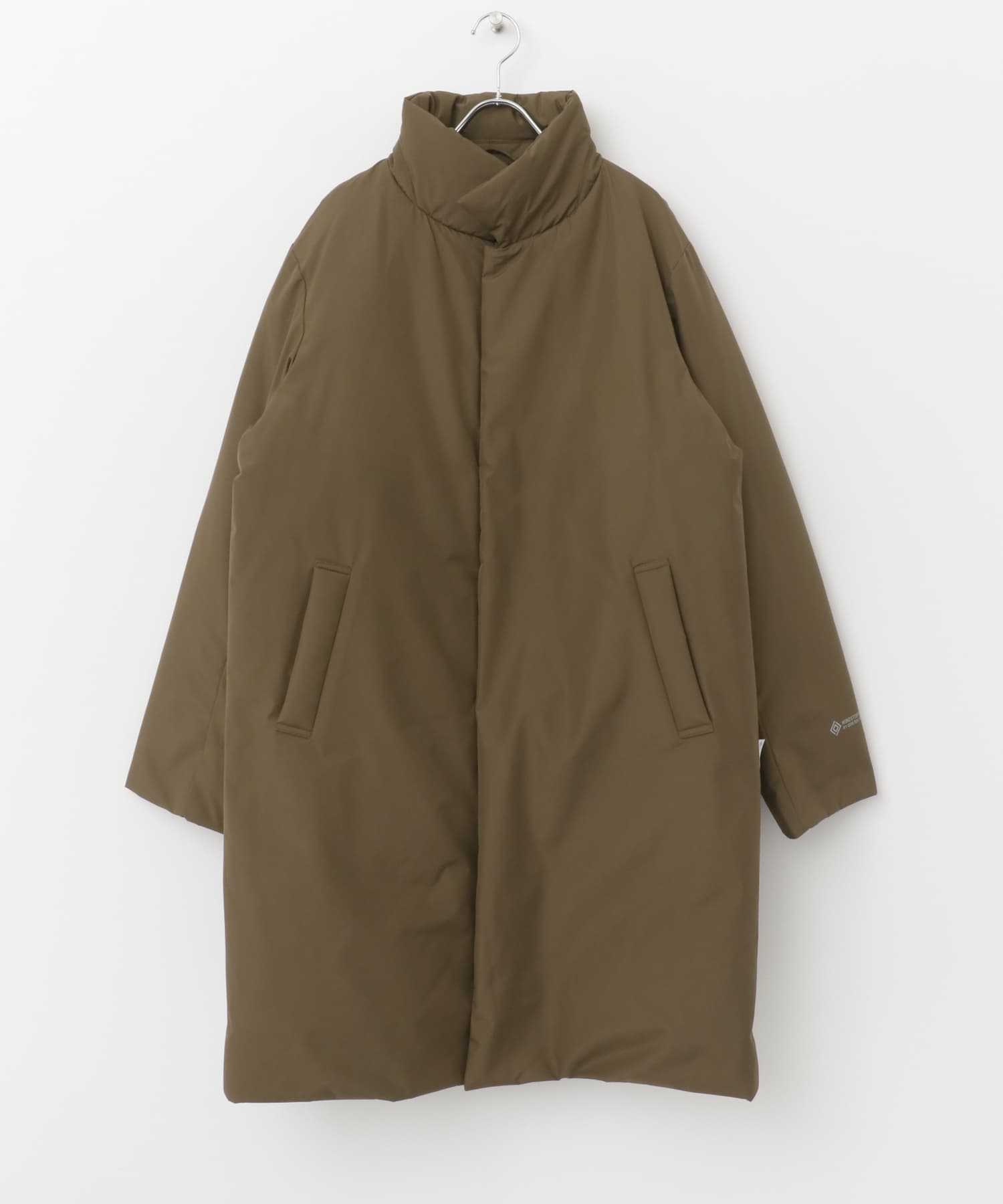 『別注』+phenix　WINDSTOPPER by GORE-TEX LABS スタンドダウンコート BROWN M