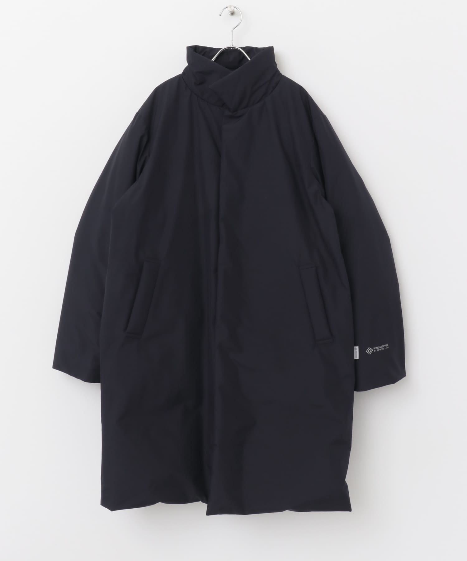 『別注』+phenix　WINDSTOPPER by GORE-TEX LABS スタンドダウンコート NAVY M