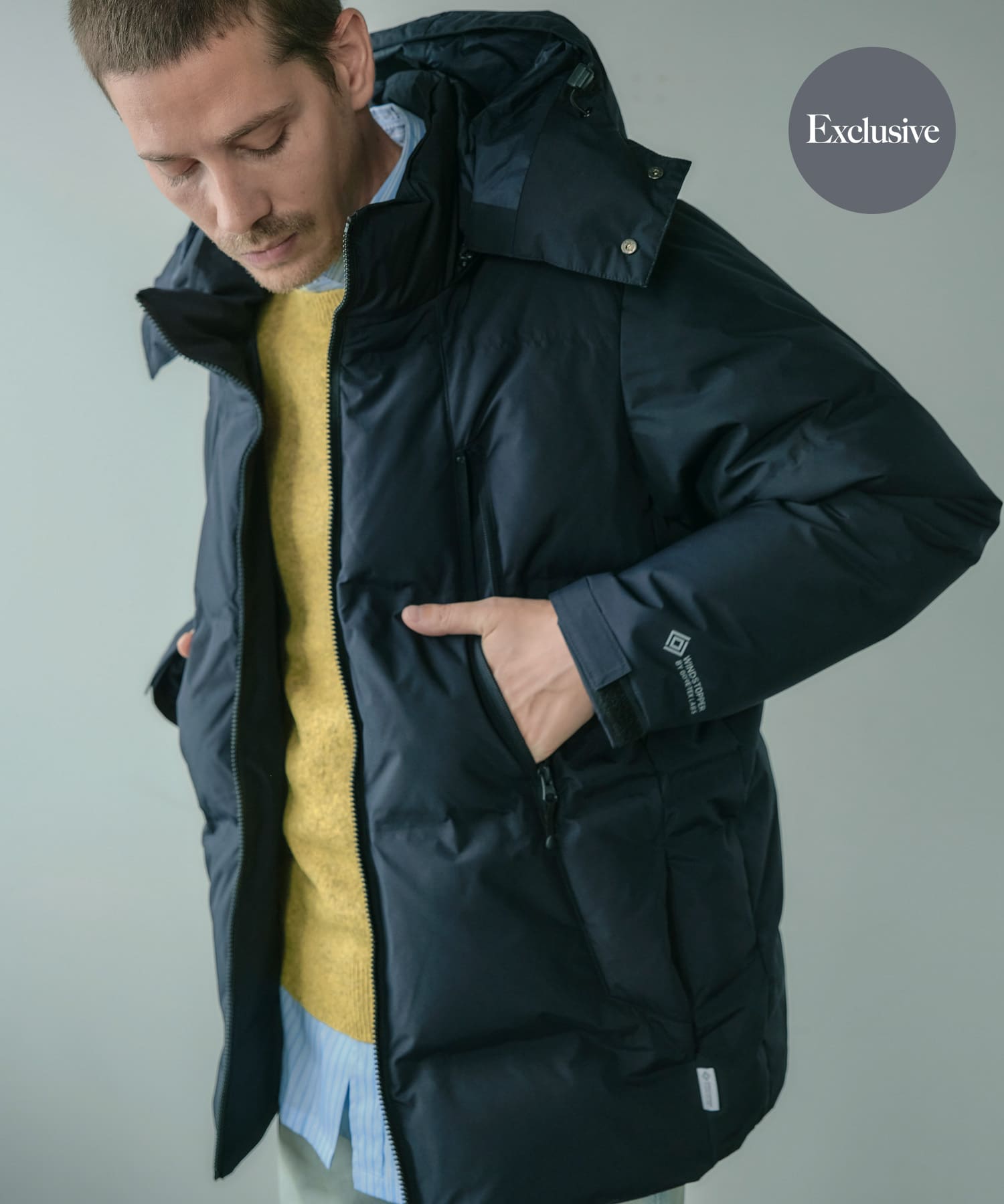 別注』+phenix WINDSTOPPER by GORE-TEX LABS 2WAY ダウンジャケット(M