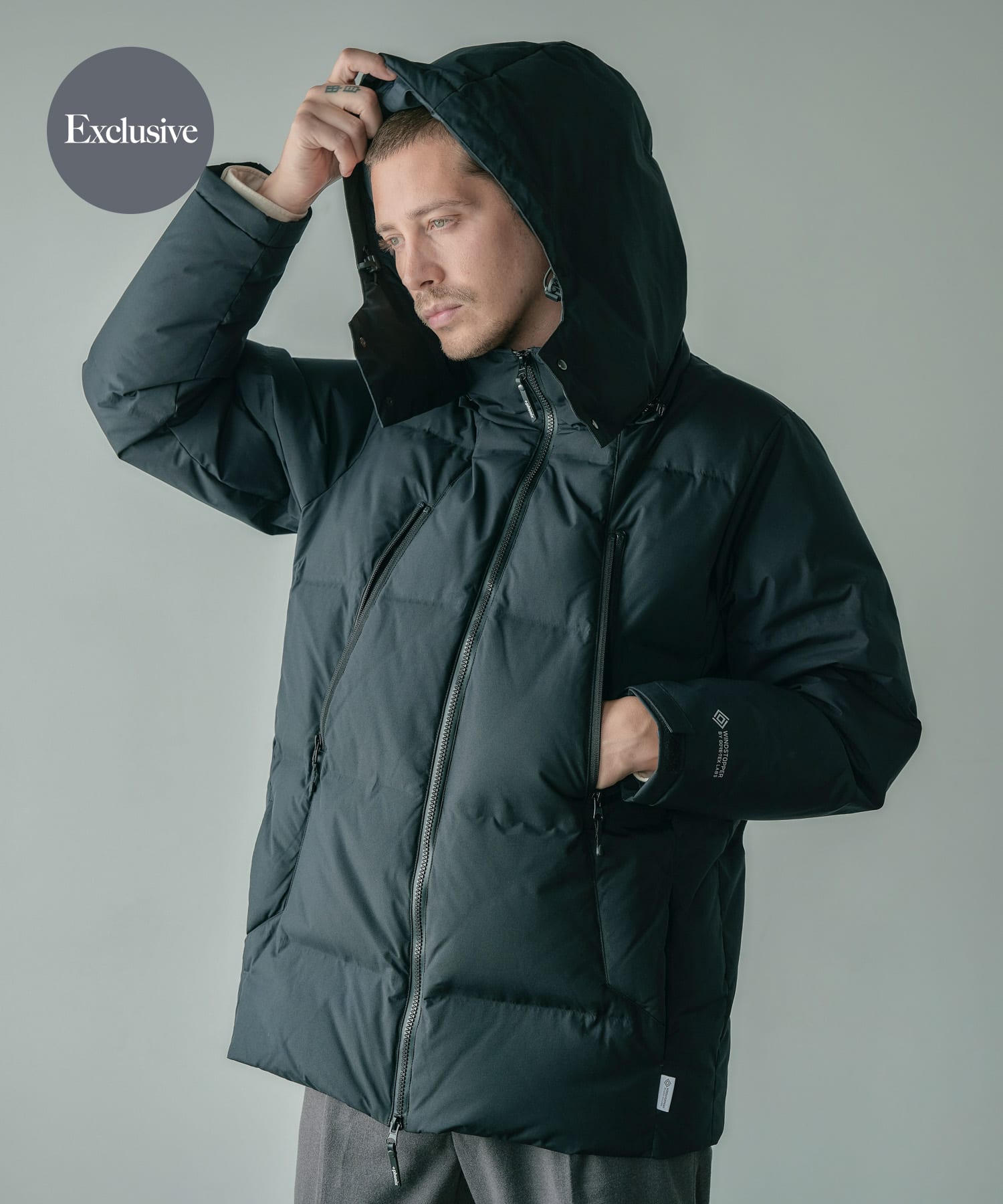 『別注』+phenix　WINDSTOPPER by GORE-TEX LABS 2WAY ダウンジャケット