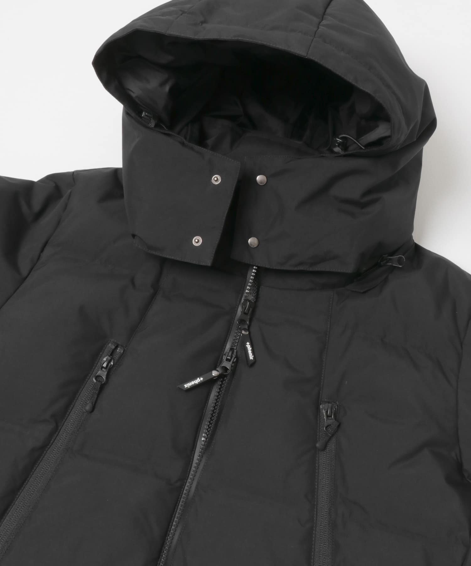 『別注』+phenix　WINDSTOPPER by GORE-TEX LABS 2WAY ダウンジャケット BLACK M