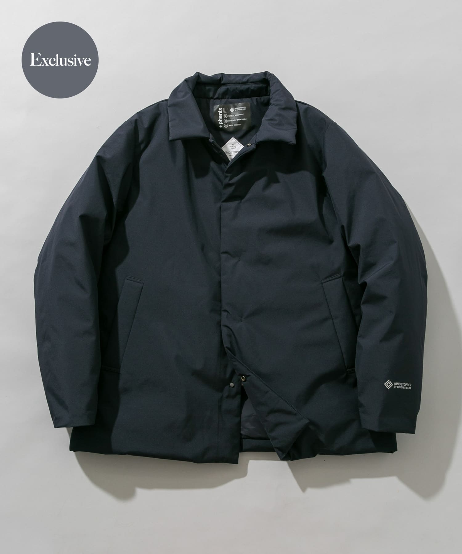 『別注』+phenix　WINDSTOPPER by GORE-TEX LABS スタンドダウンジャケット