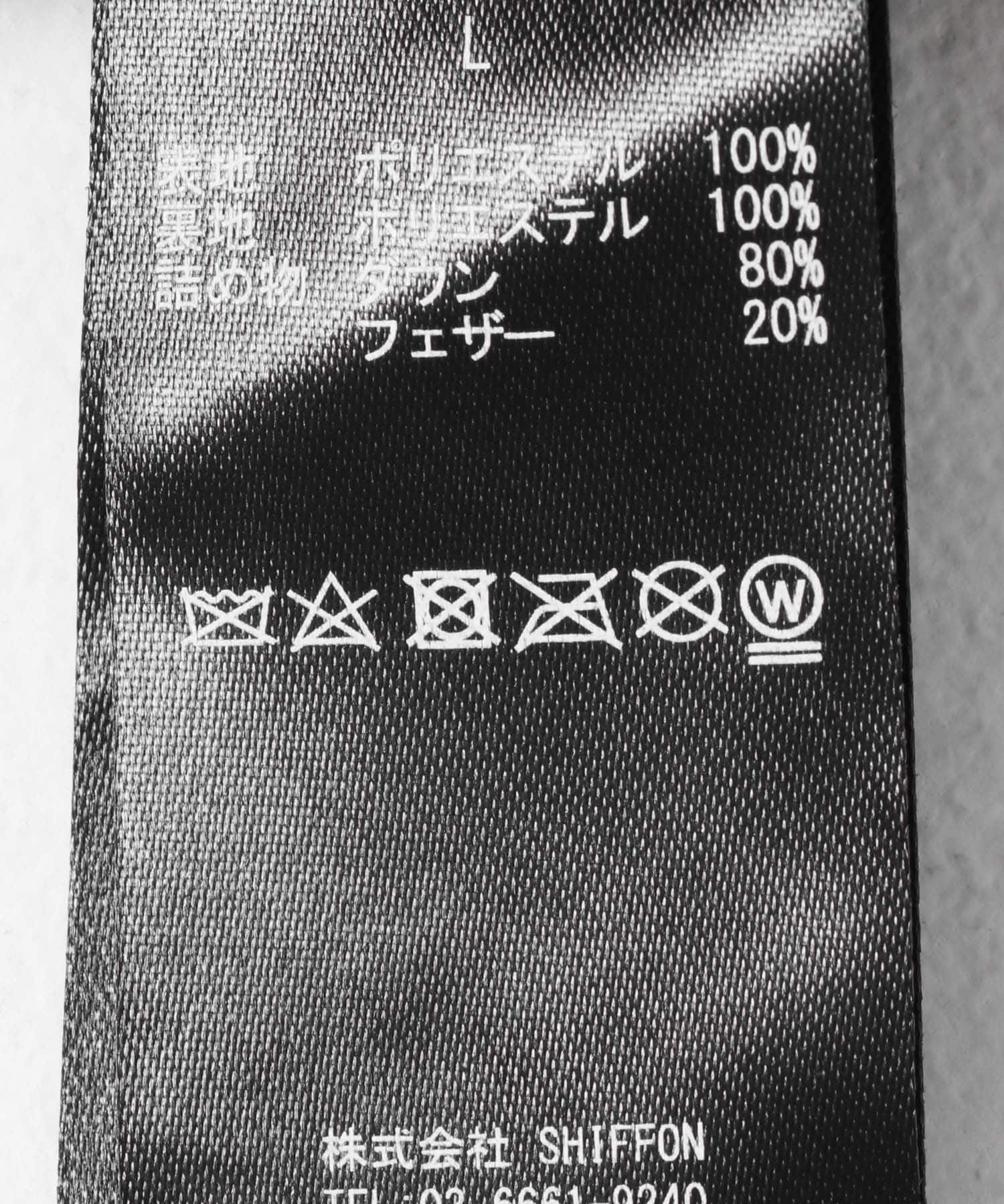 『別注』+phenix　WINDSTOPPER by GORE-TEX LABS スタンドダウンジャケット BLACK L