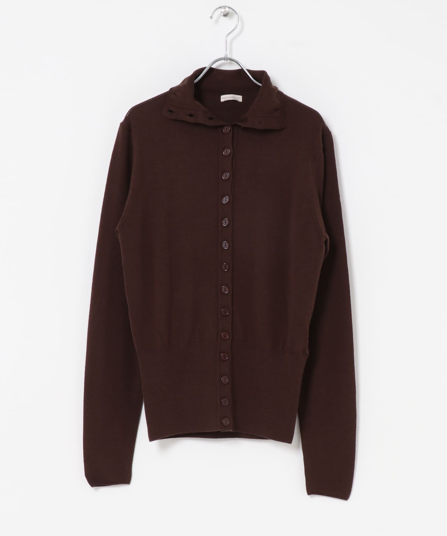 PROTAGONISTA　HIGH-NECK KNIT CARDIGAN