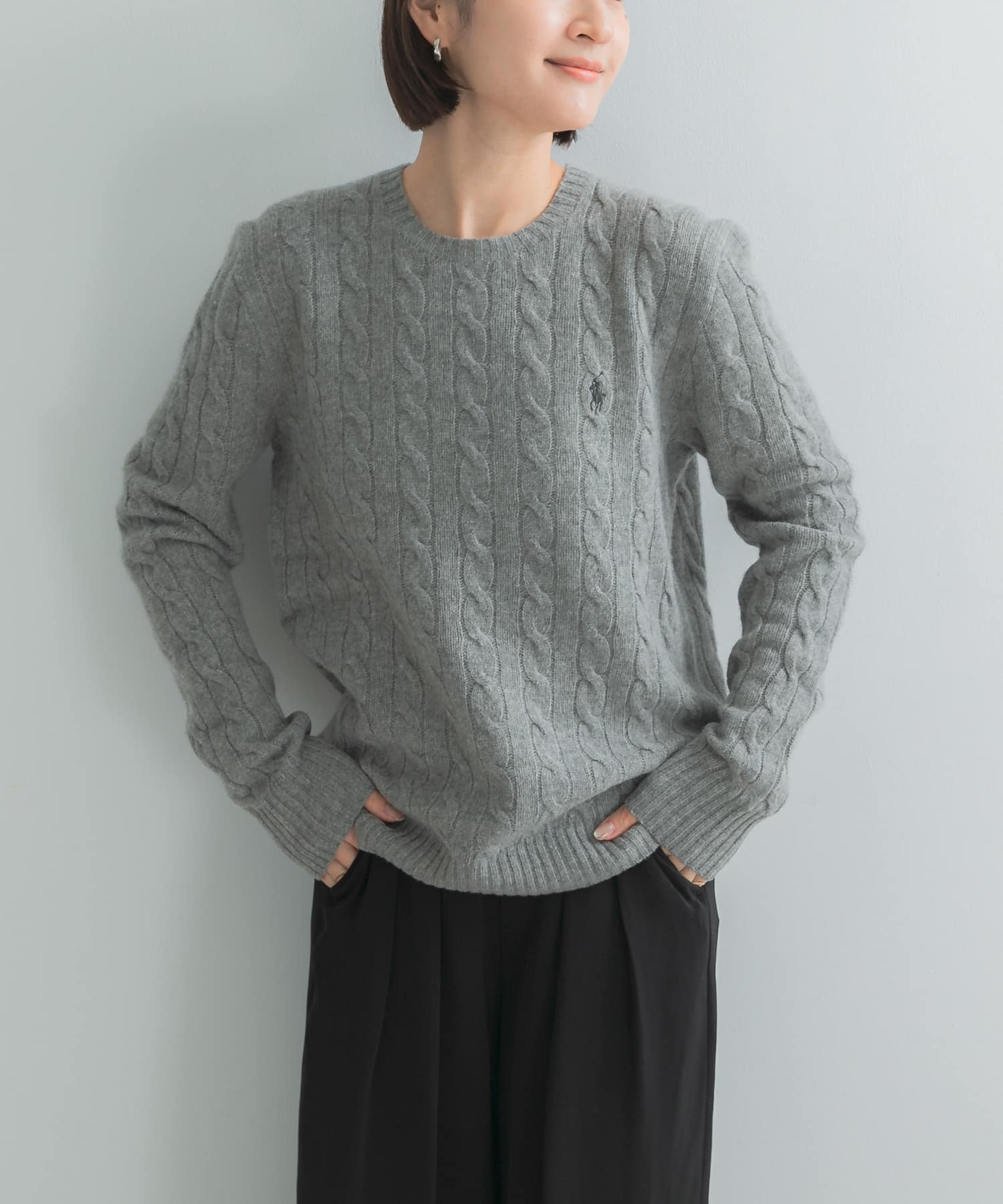 POLO RALPH LAUREN LSCABLECNPP-L S-PULL