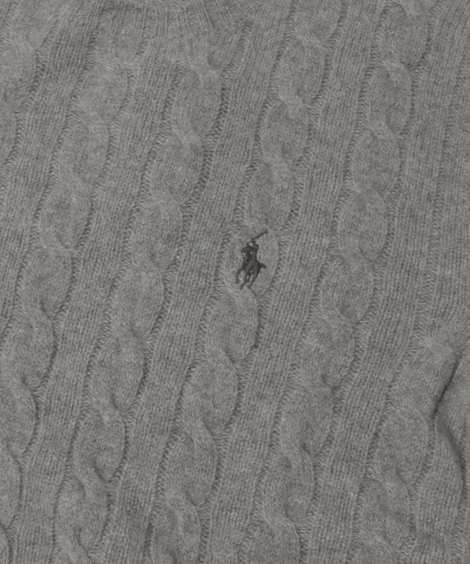 POLO RALPH LAUREN LSCABLECNPP-L S-PULL FAWNGREYHE XS