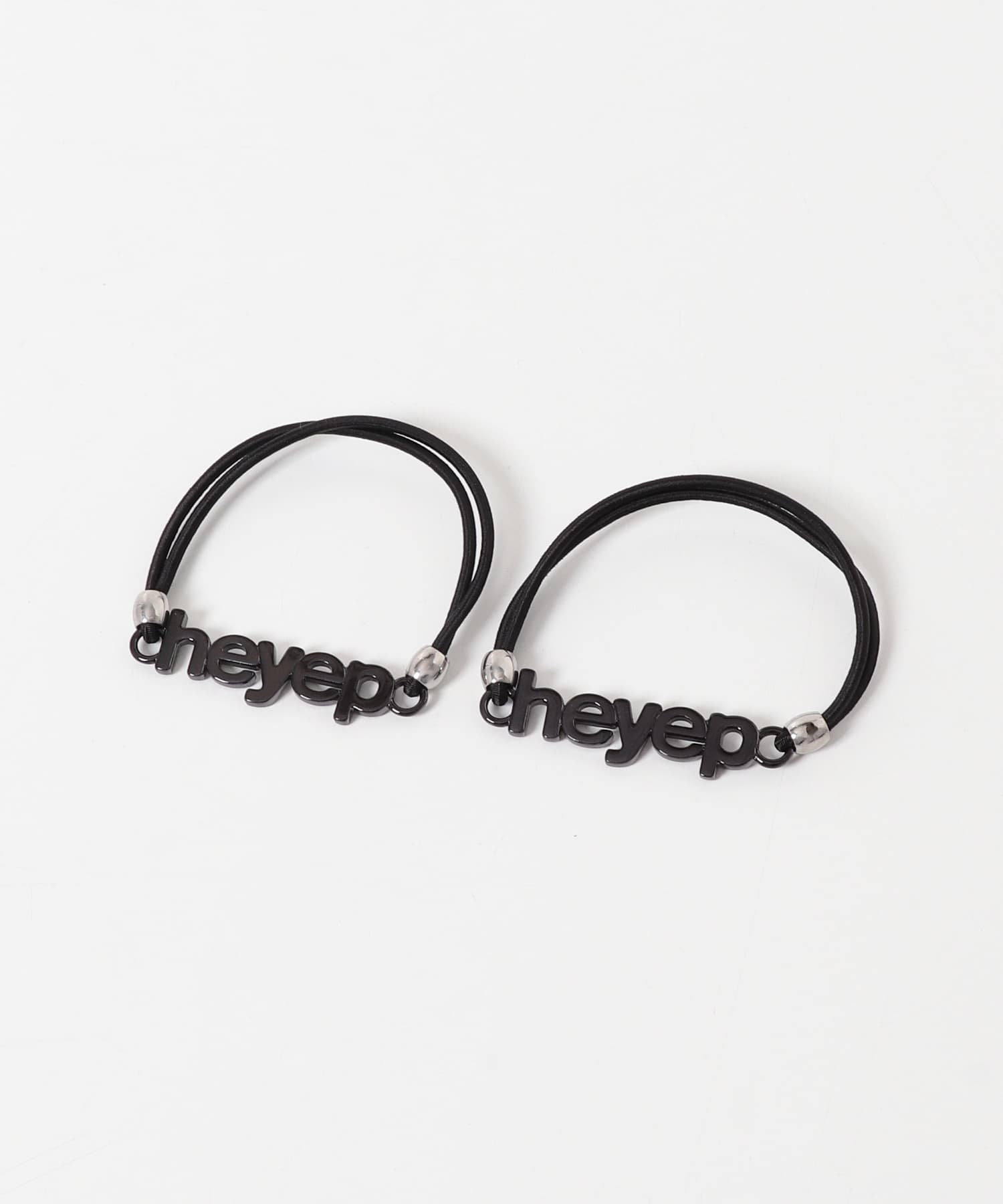 heyep　LOGO HAIR TIES 2-PIECE