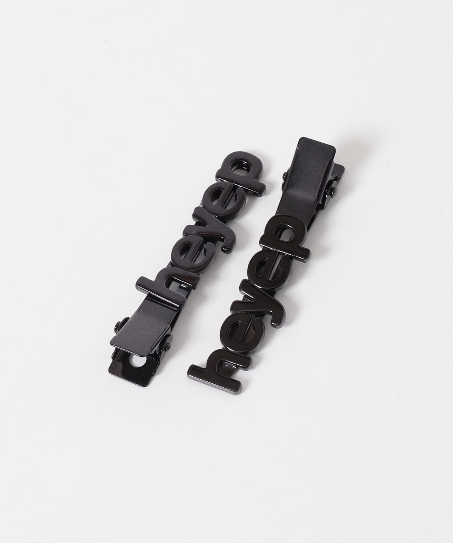 heyep　FLAT LOGO HAIR PIN 2-PIECE