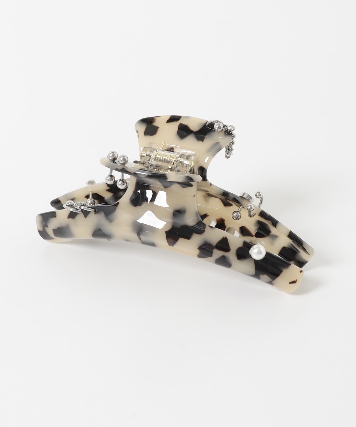 heyep　PIERCING HAIR CLIP-LARGE BROWN -
