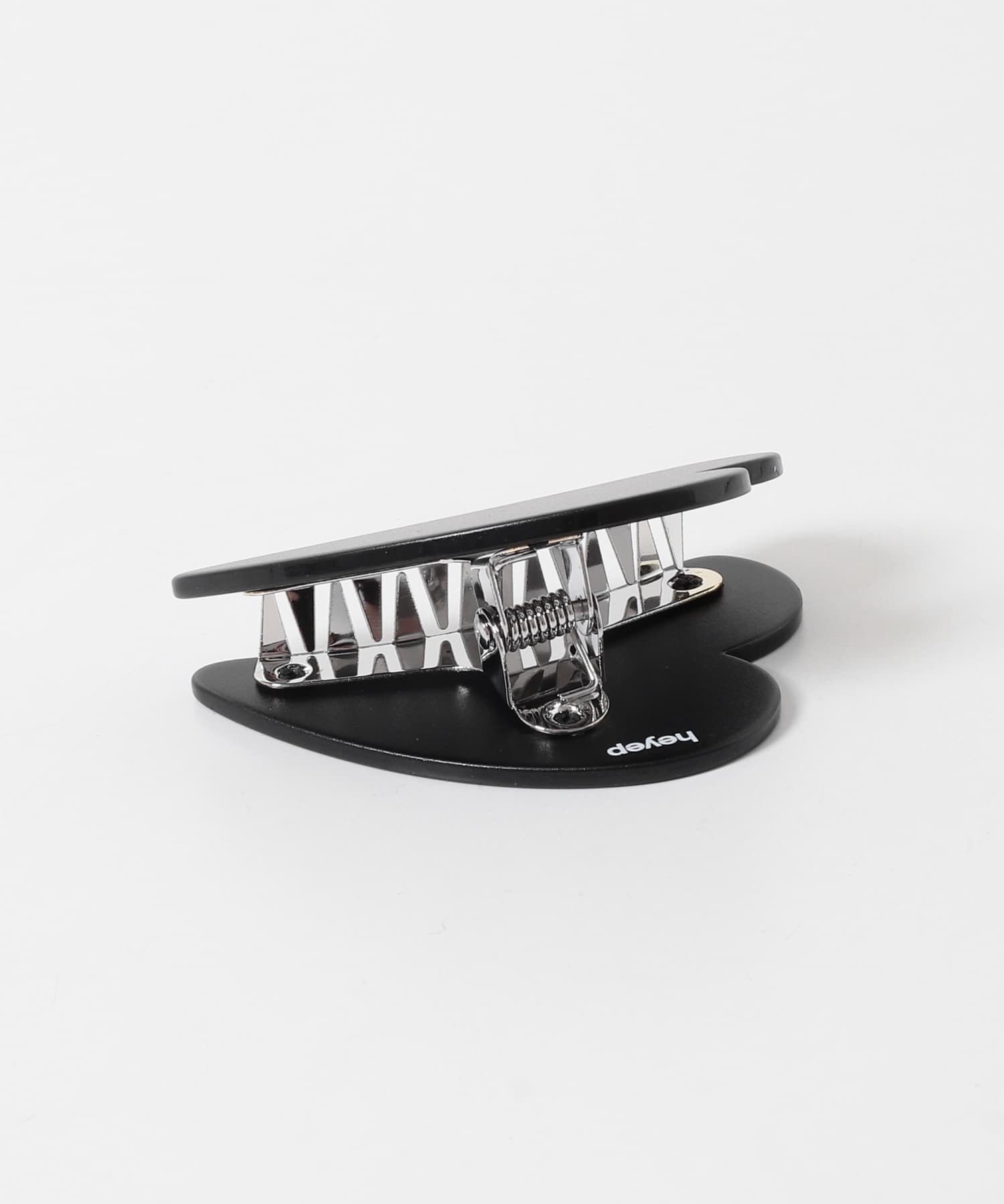 heyep　MATTE MEDIUM HEART CLIP BLACK -