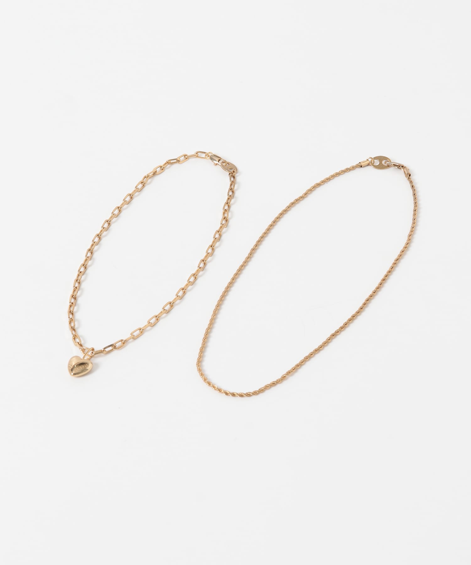 in mood　MELT HEART 2P NECKLACE
