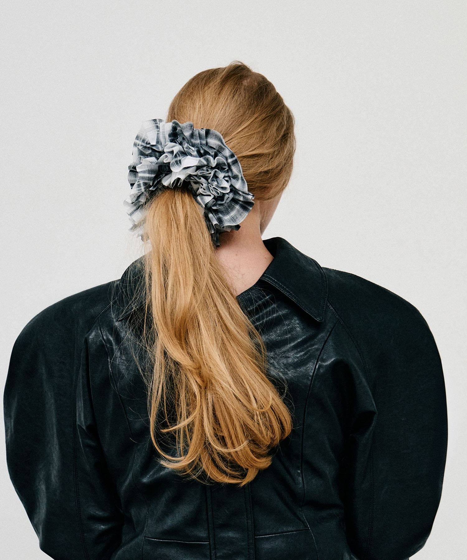 heyep CHECK LAYERED SCRUNCHIE