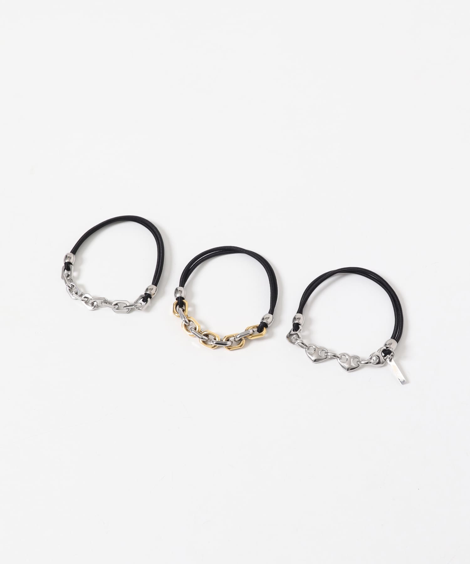 heyep HEART LINK HAIR TIE 3 PIECE SET