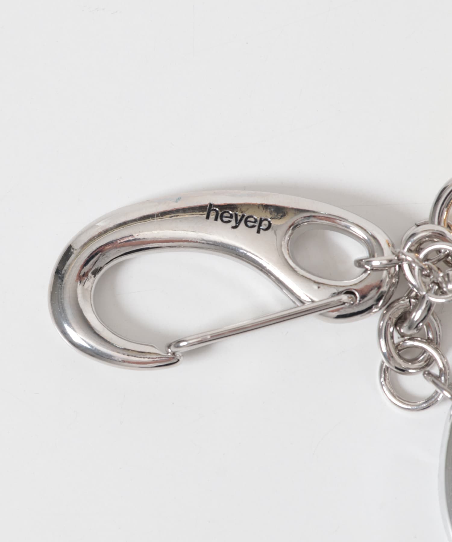 『別注』heyep×ROSSO　ミラーキーチャーム SILVER -