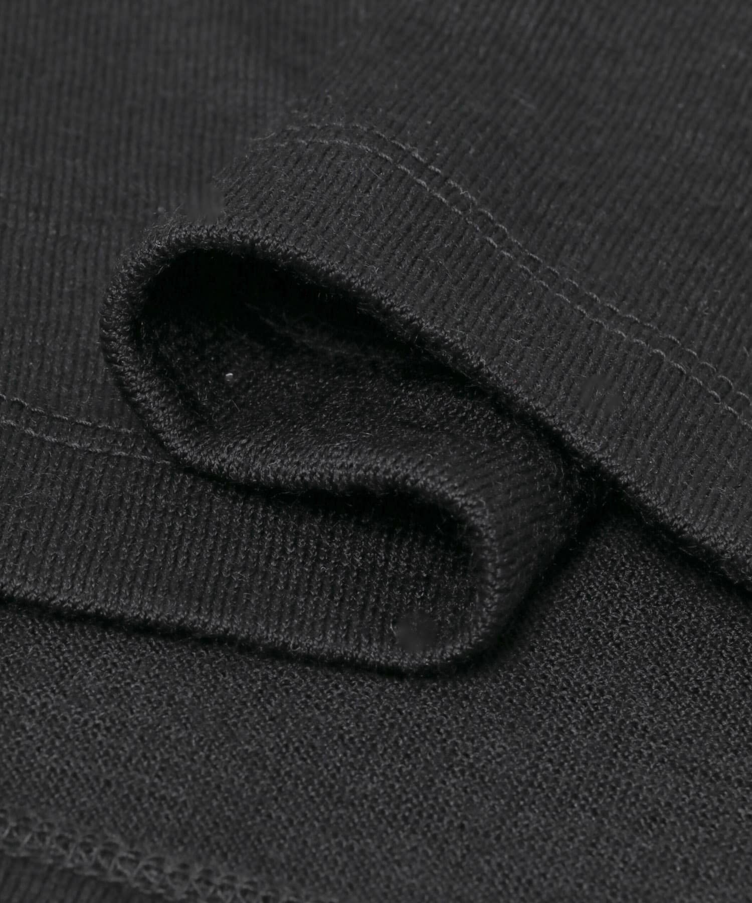 『XLサイズあり』ハイクオリティウールロンT BLACK M