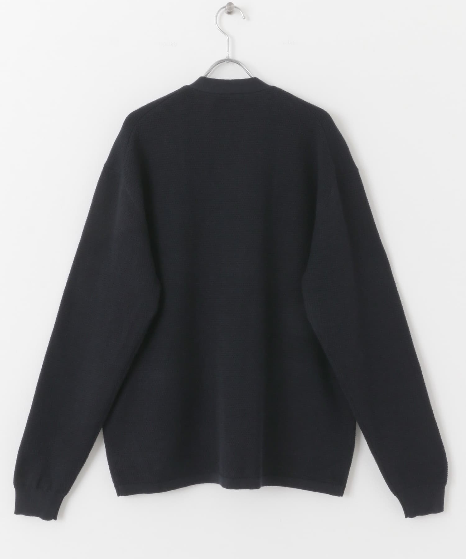 『WEB限定』変形カノコトッパーニットカーディガン NAVY M