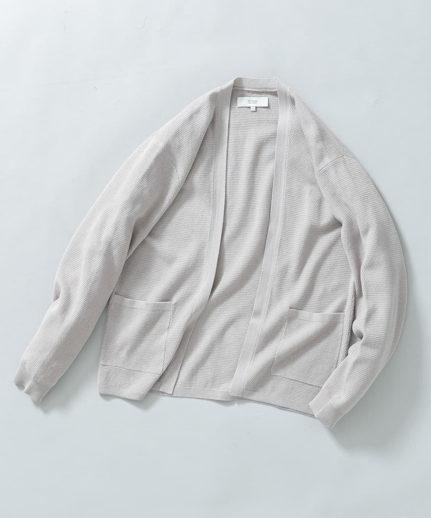 『WEB限定』変形カノコトッパーニットカーディガン LIGHT GRAY L