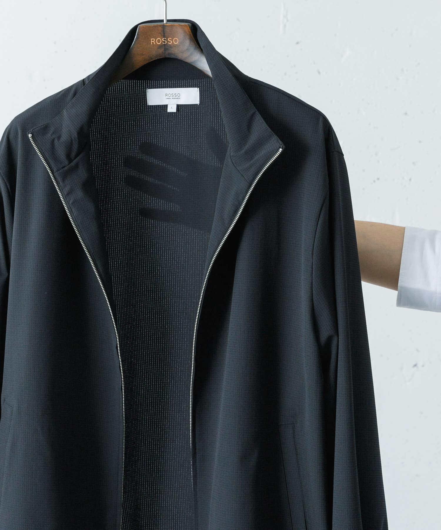 『WEB限定』『吸水 / 速乾』Air Stretch スタンドブルゾン BLACK L