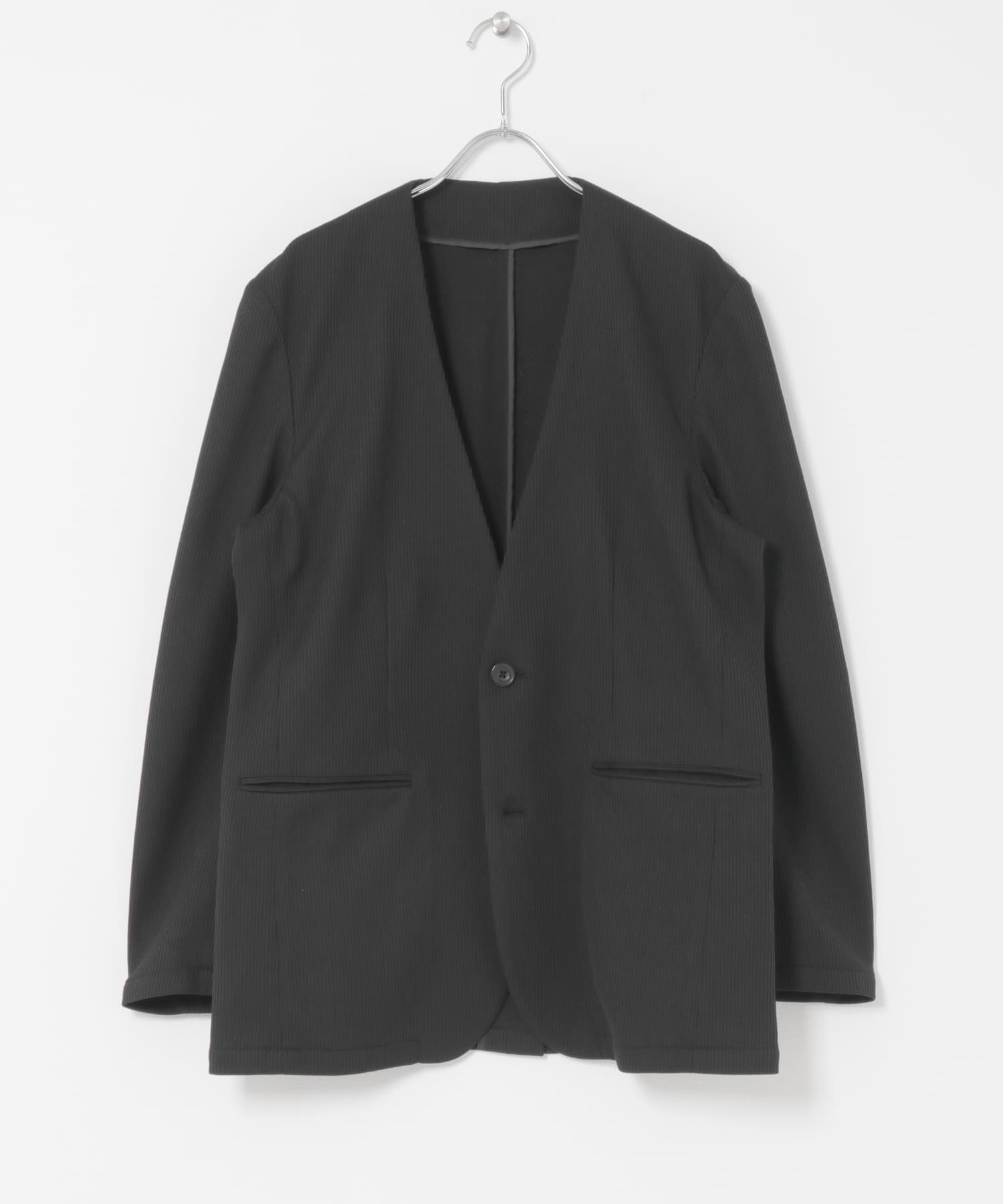 『セットアップ対応』『速乾』シリウスノーカラージャケット BLACK M