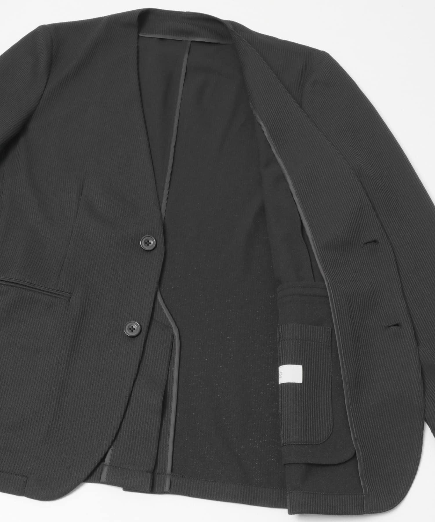 『セットアップ対応』『速乾』シリウスノーカラージャケット BLACK M