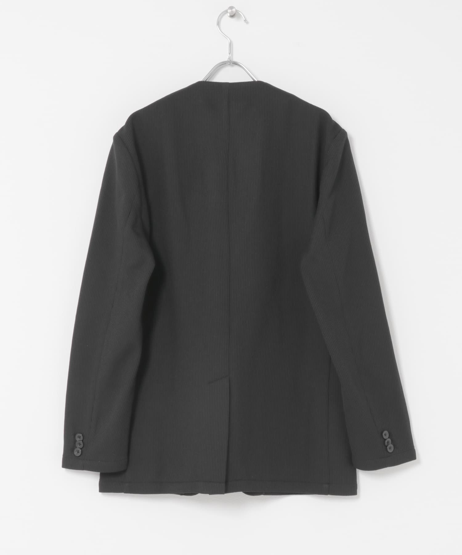 『セットアップ対応』『速乾』シリウスノーカラージャケット BLACK M