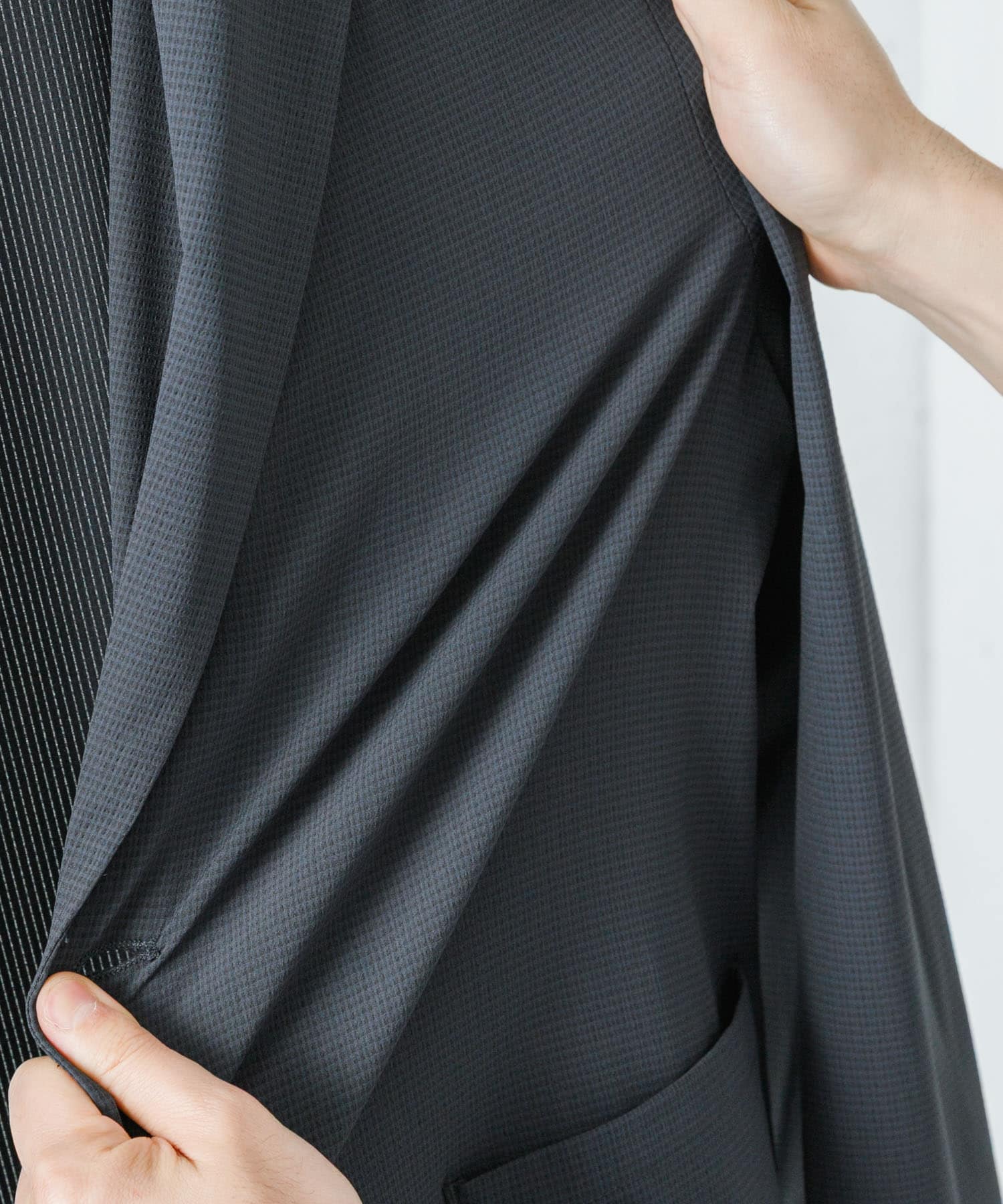 『WEB限定』『吸水 / 速乾』『XLサイズあり』Air Stretch イージーセットアップ CHARCOAL S