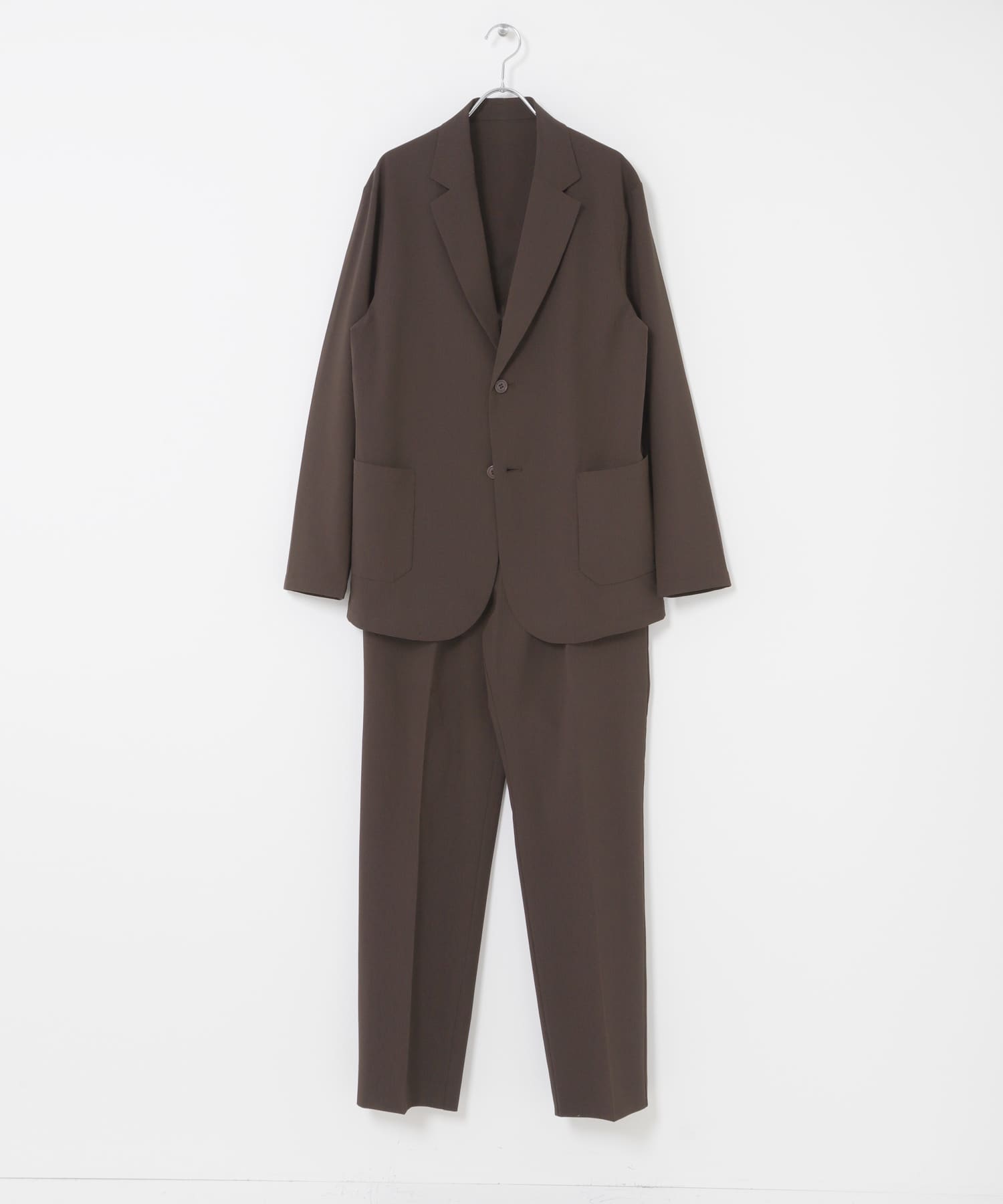 『WEB限定』『吸水 / 速乾』『XLサイズあり』Air Stretch イージーセットアップ BROWN S