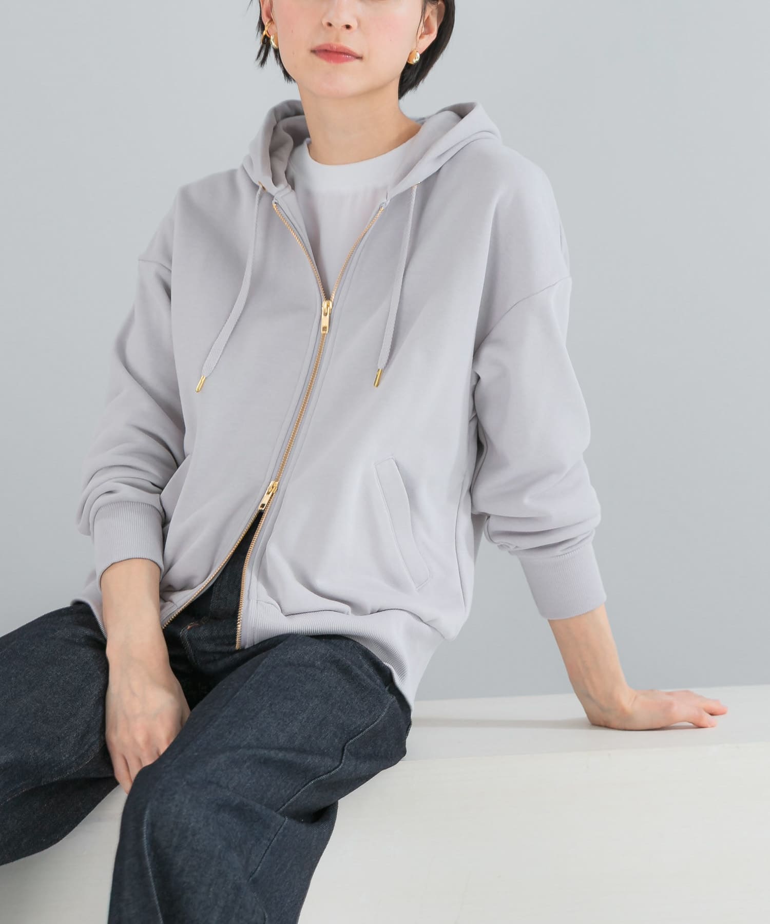 『WEB限定』『UR TECH』オーバーZIPパーカー