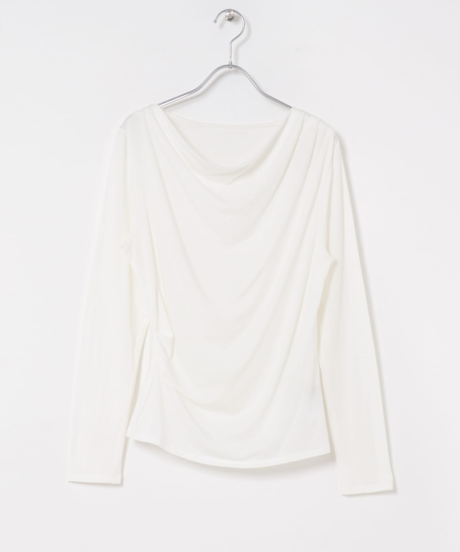 エアリータッチ2WAYネックプルオーバー OFF WHITE Free