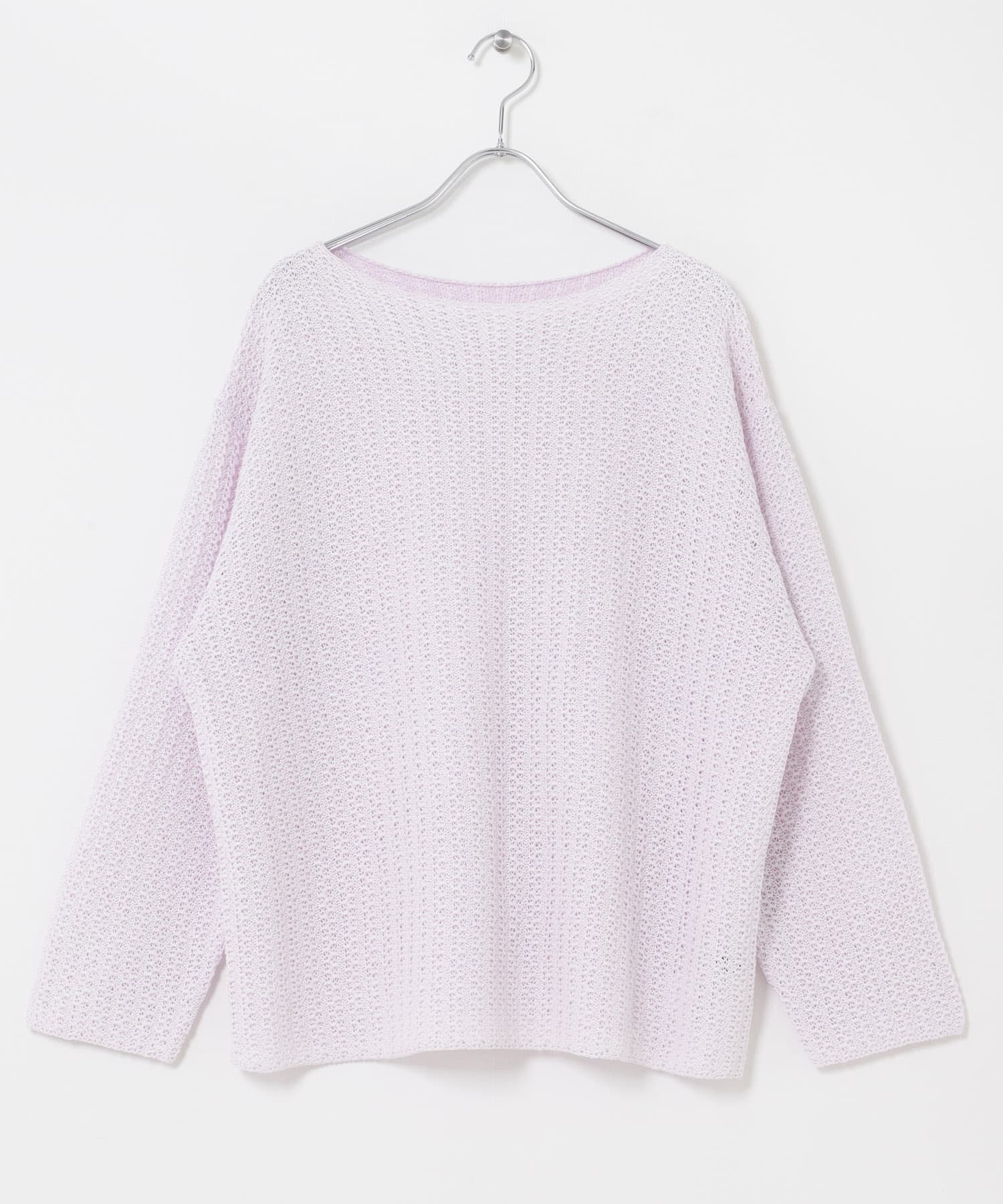 ペーパーヤーンニットプルオーバー PURPLE Free