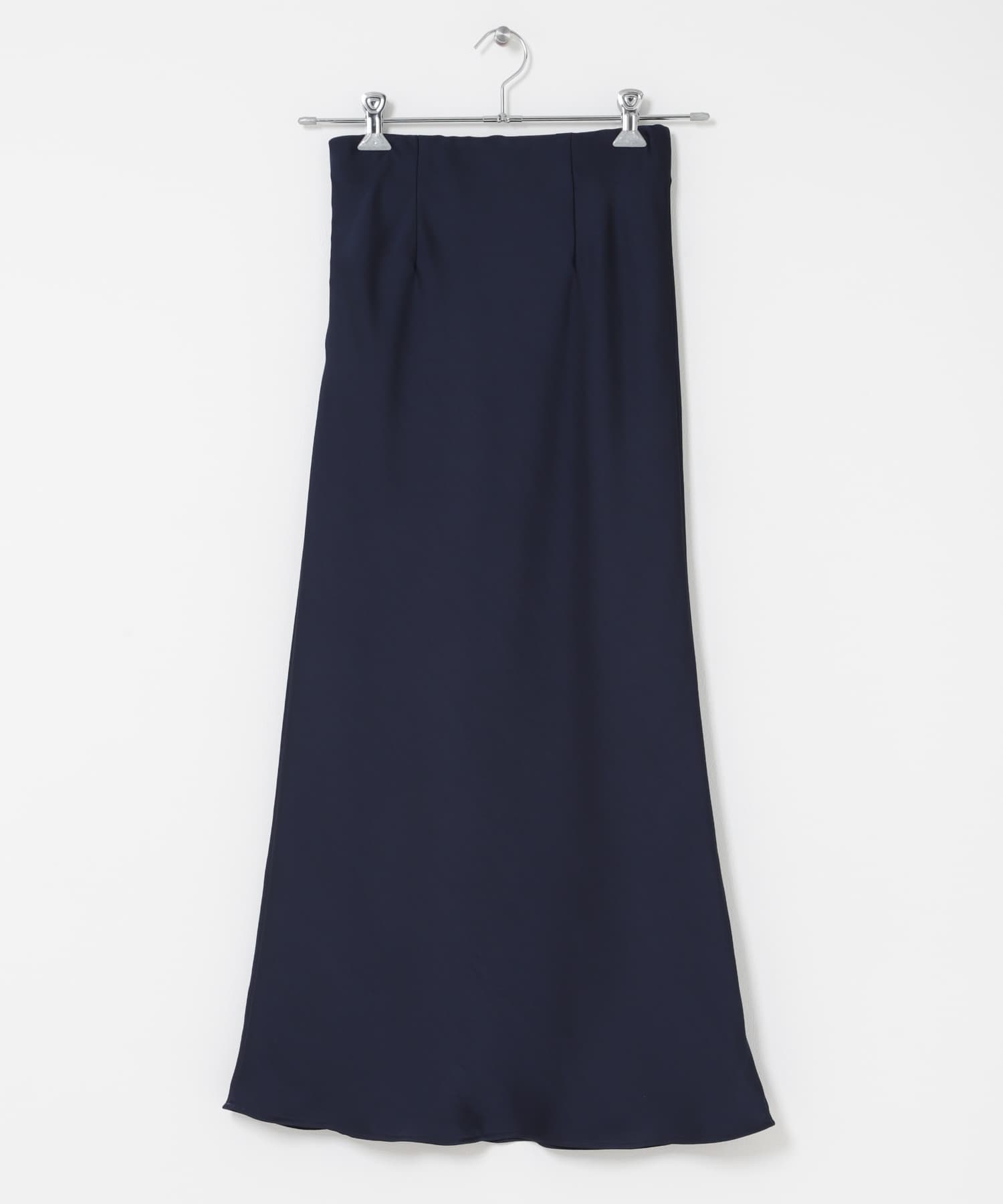 ヴィンテージシルキーサテンイージースカート NAVY 36