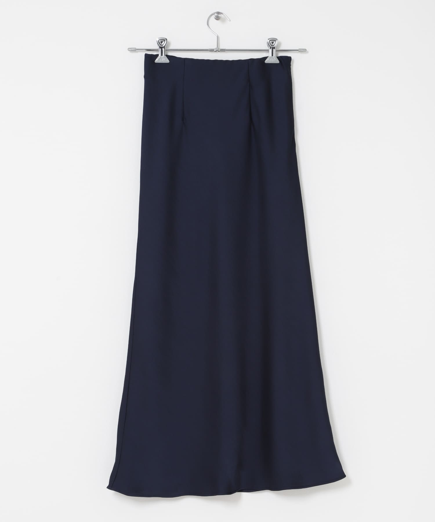 ヴィンテージシルキーサテンイージースカート NAVY 36