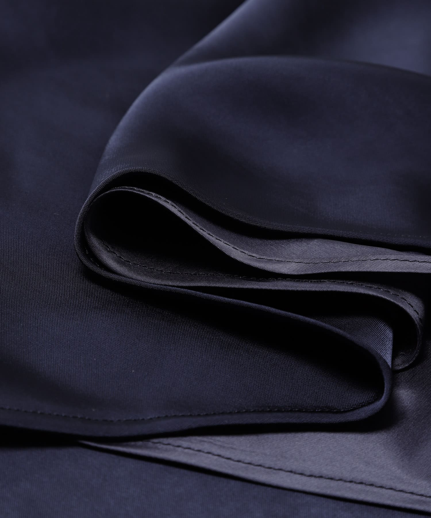 ヴィンテージシルキーサテンイージースカート NAVY 36
