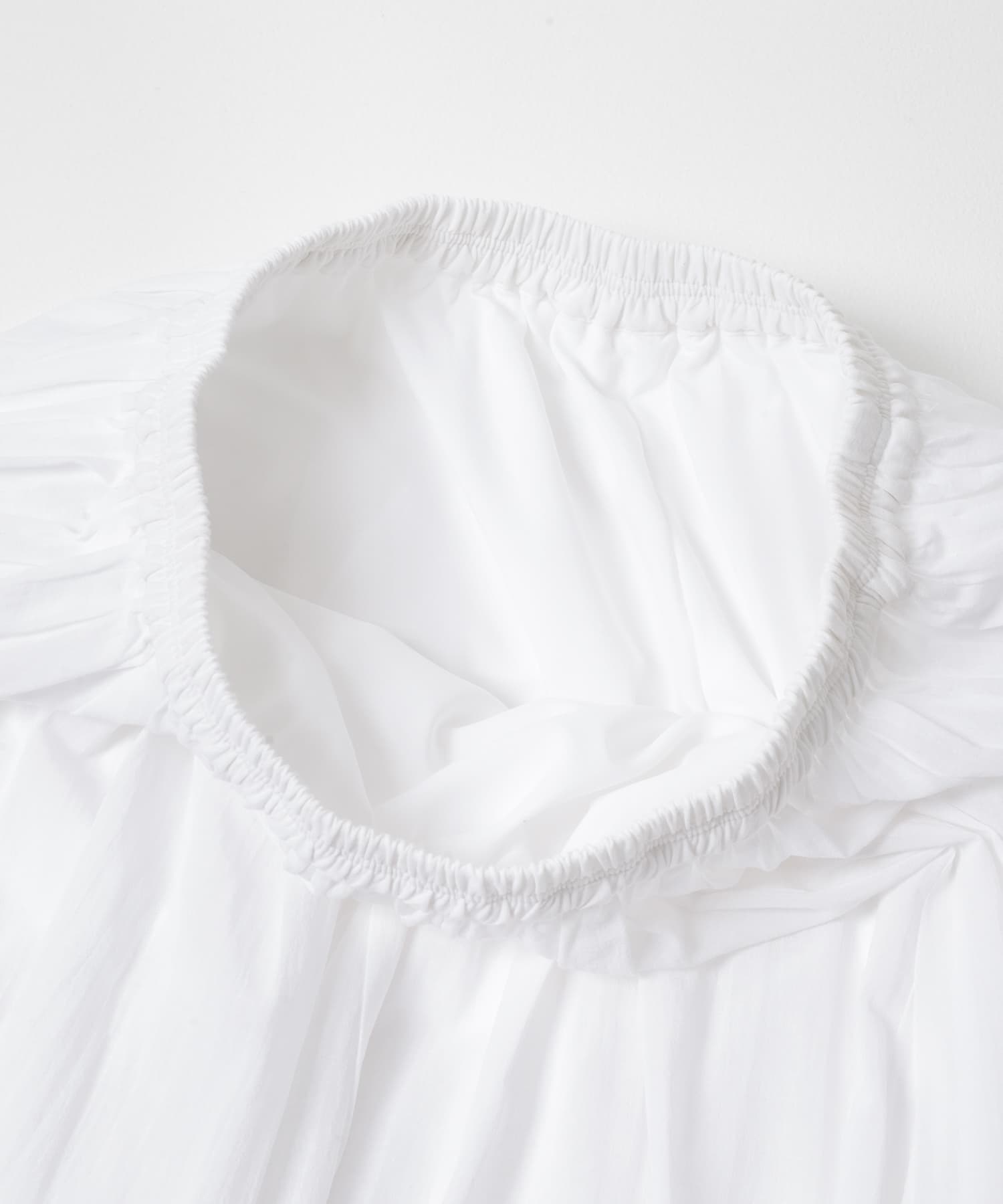 コットンボリュームマキシスカート WHITE Free