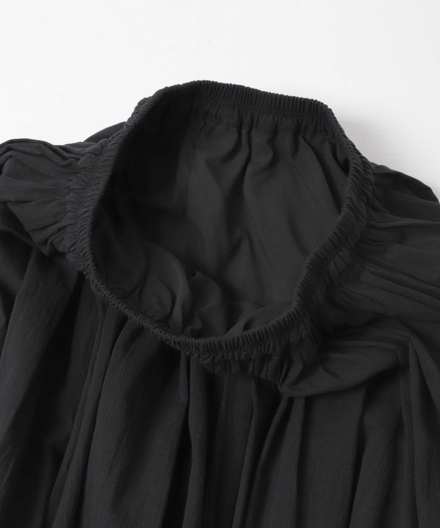 コットンボリュームマキシスカート BLACK Free