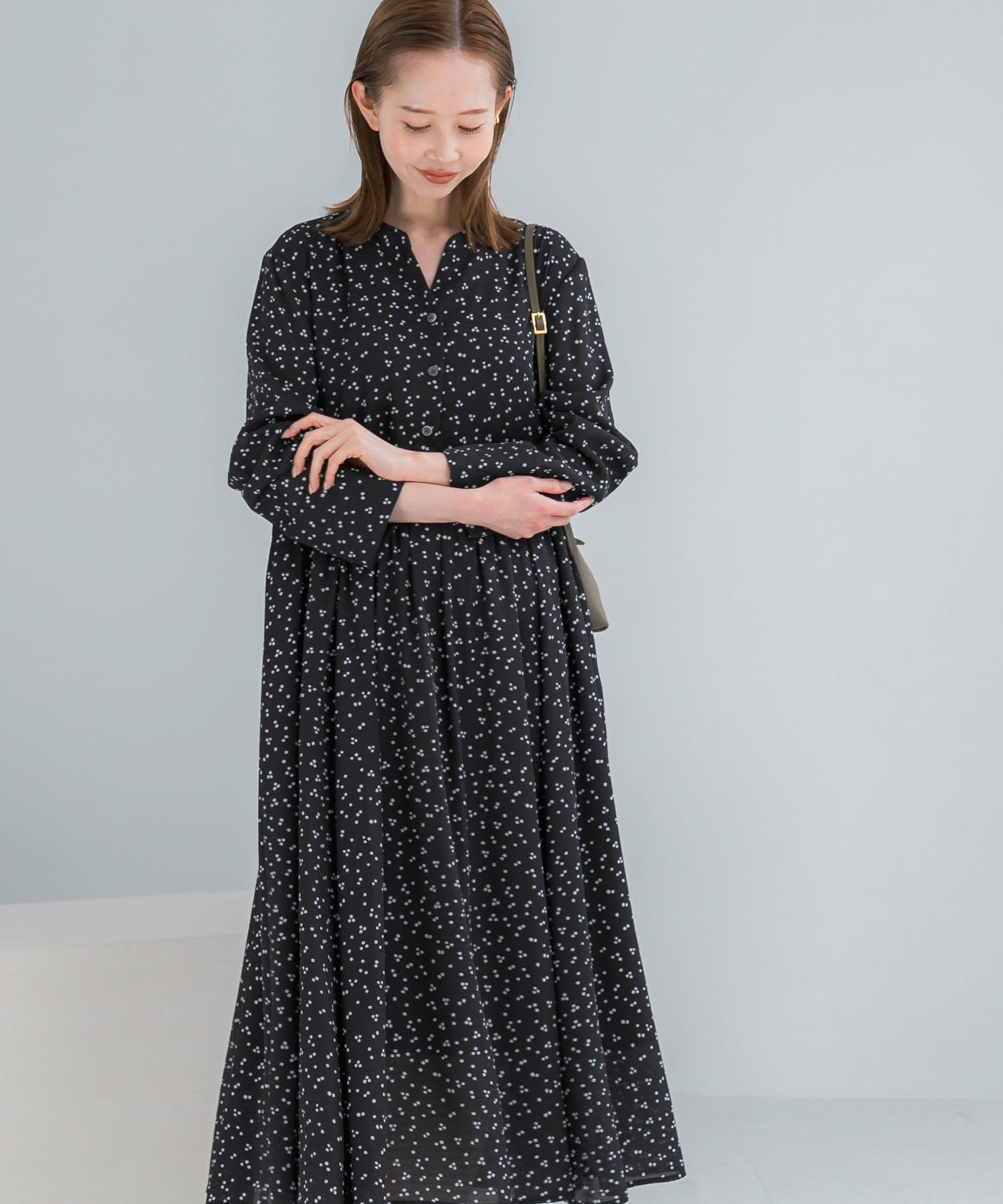 『WEB限定』ランダムドットボリュームワンピース