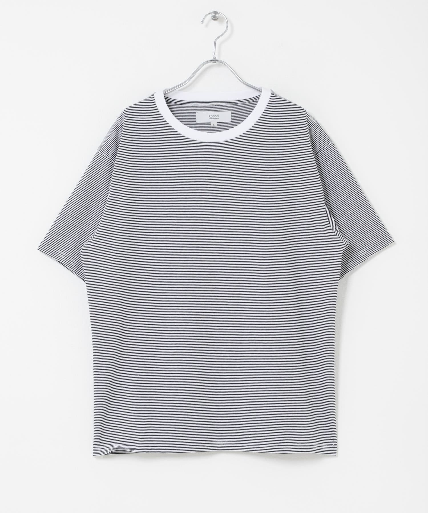 『XLサイズあり』『UR TECH』汗ジミ防止クルーネックTシャツ WHTxBLK S